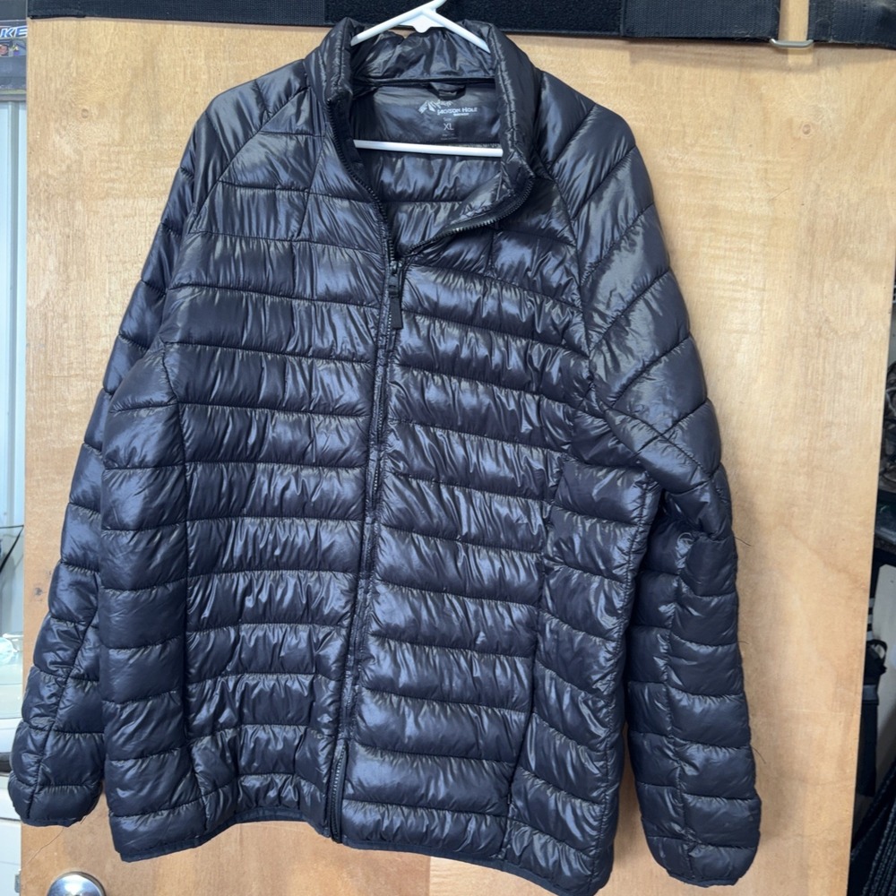 jackson hole‎ puffer jacket Men's XL Black Lightweight 11391
